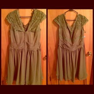 Green bridesmaid dress